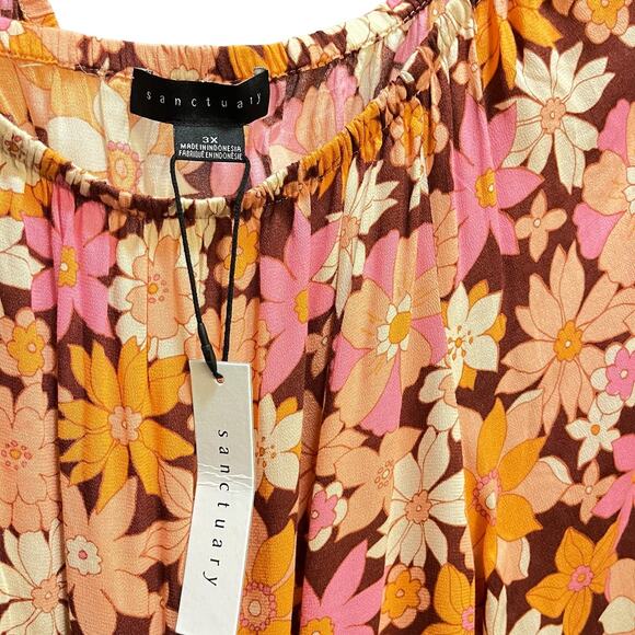 Sanctuary Seashore Floral Off The Shoulder Blouse - Picture 4 of 8